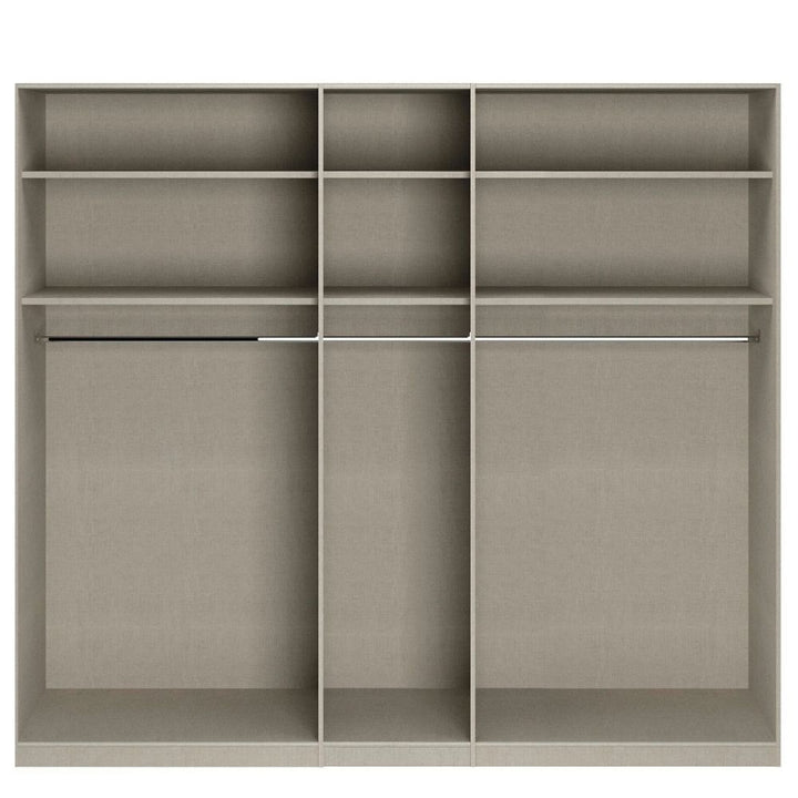Rauch Alabama Sonoma Oak and Mirror 5 Door Hinged Wardrobe