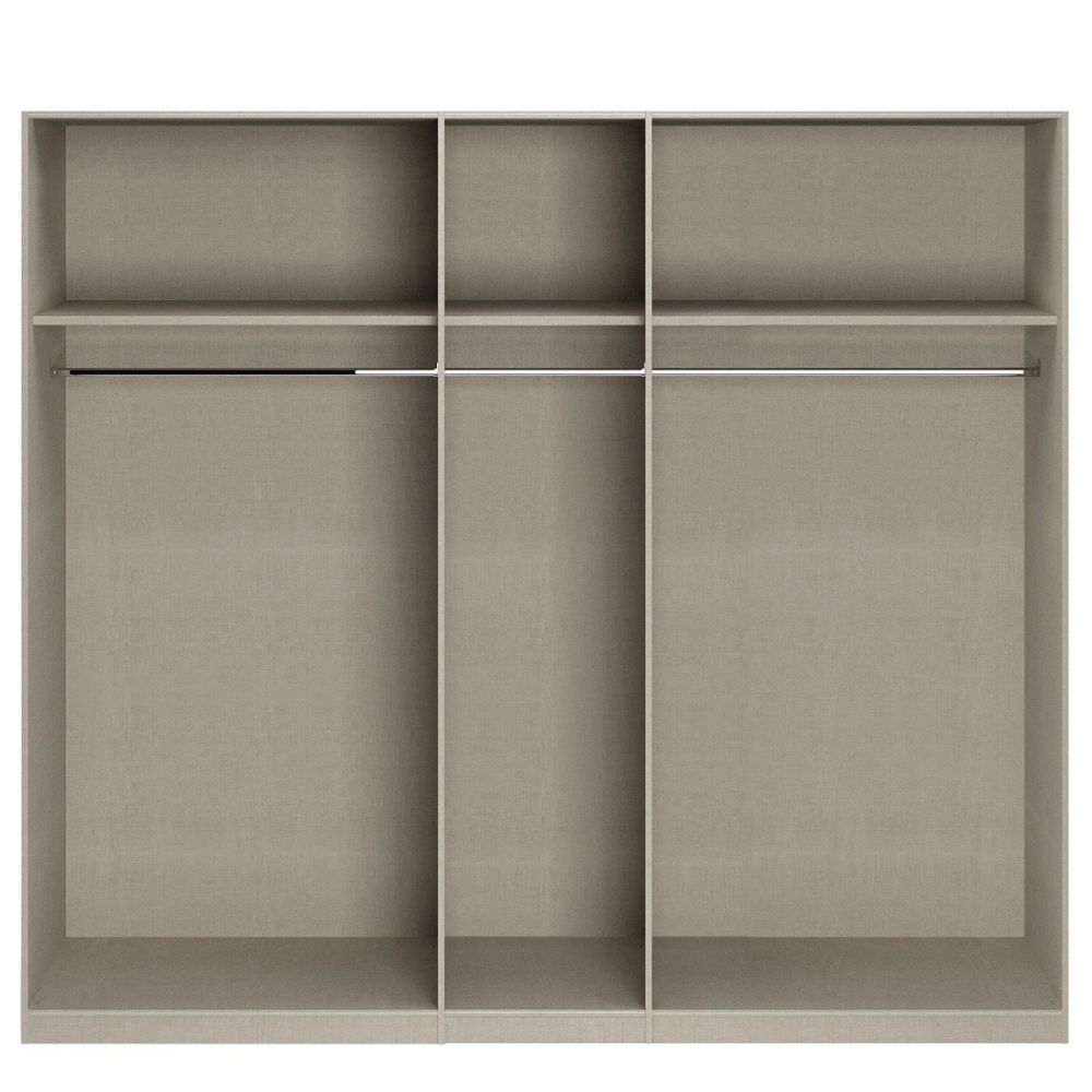 Rauch Alabama Sonoma Oak and Mirror 5 Door Hinged Wardrobe