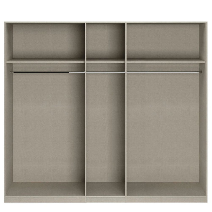 Rauch Alabama Sonoma Oak and Mirror 5 Door Hinged Wardrobe