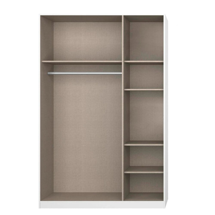Rauch Alabama Metallic Grey 3 Door Hinged Wardrobe