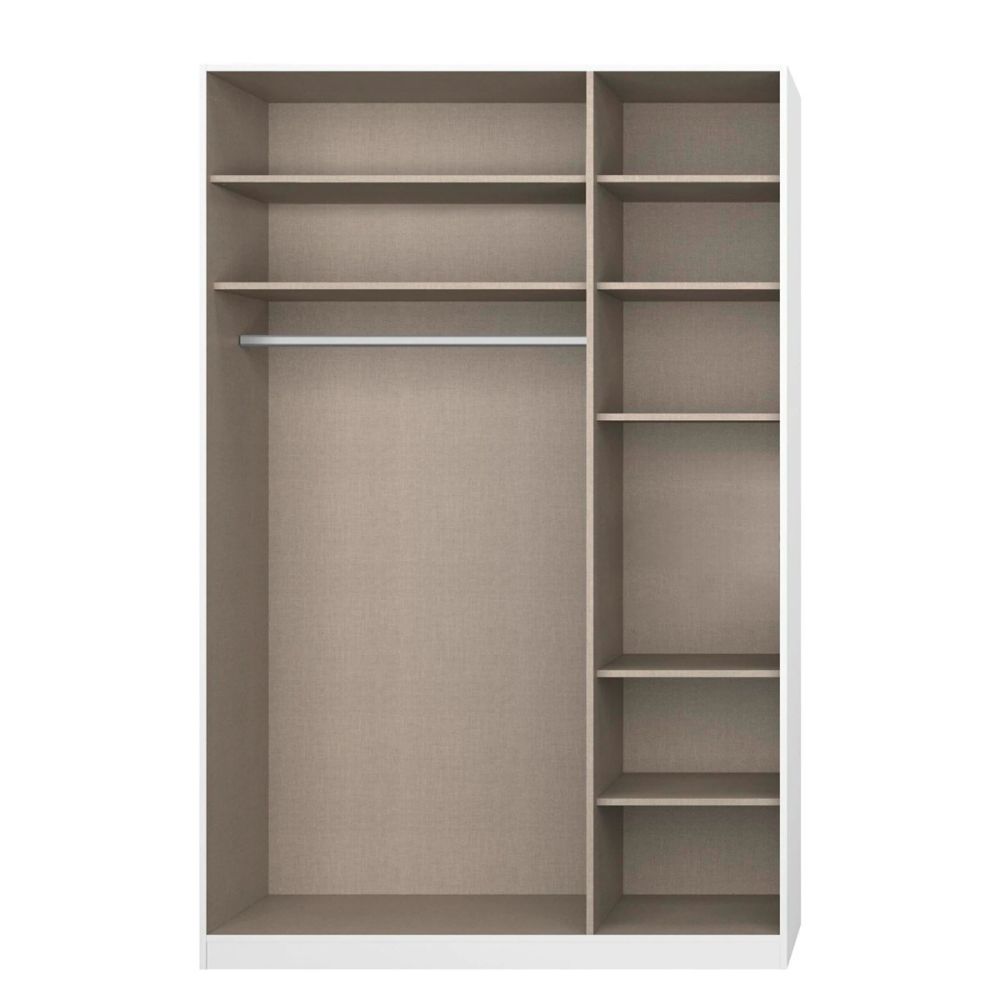 Rauch Alabama Metallic Grey 3 Door Hinged Wardrobe