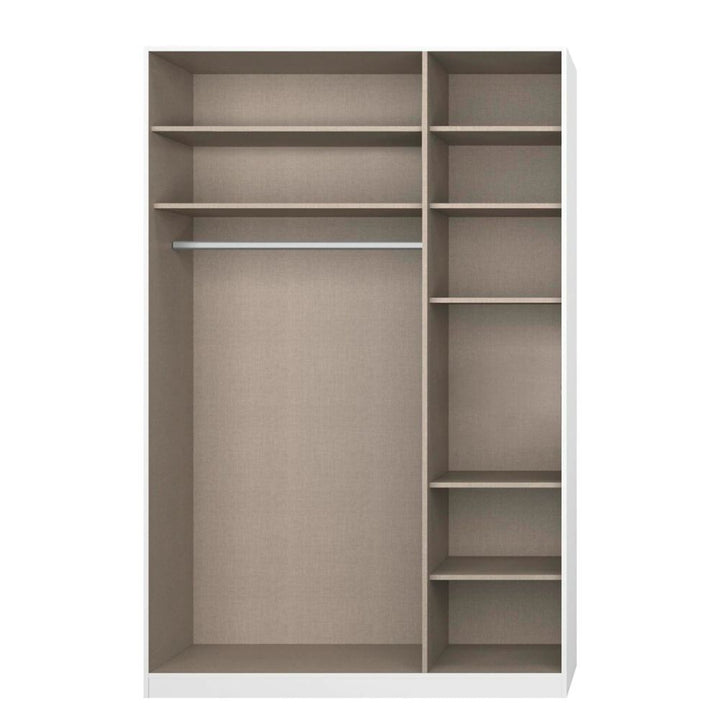 Rauch Alabama Metallic Grey 3 Door Hinged Wardrobe