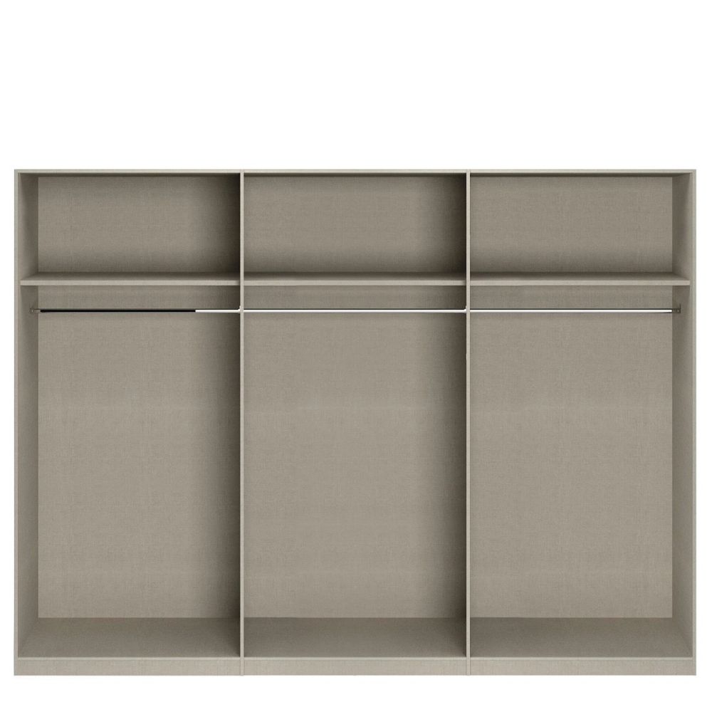 Rauch Alabama Metallic Grey 6 Door Hinged Wardrobe