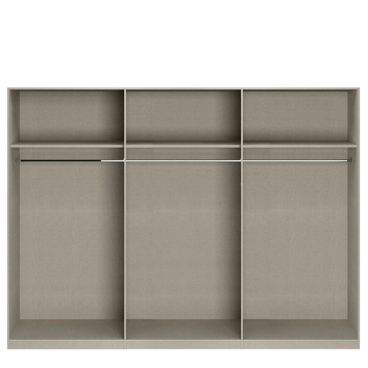 Rauch Alabama Metallic Grey 6 Door Hinged Wardrobe