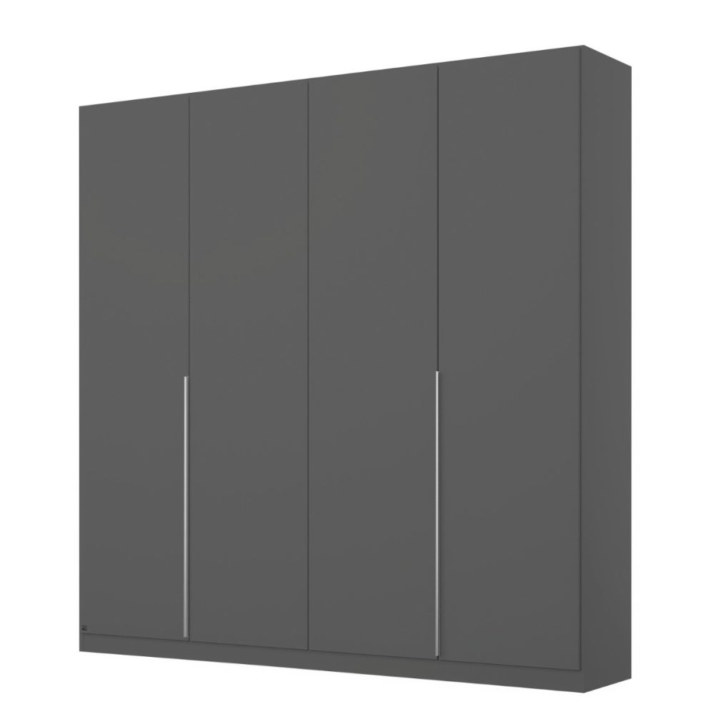 Rauch Alabama Metallic Grey 4 Door Hinged Wardrobe