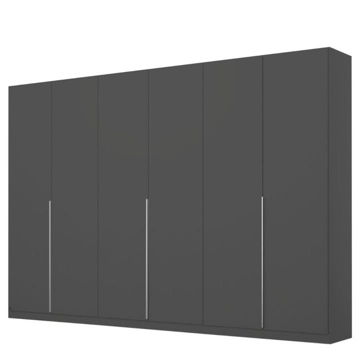 Rauch Alabama Metallic Grey 6 Door Hinged Wardrobe
