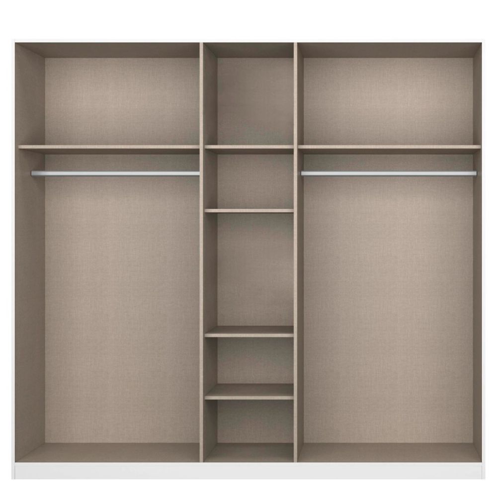 Rauch Alabama Metallic Grey 5 Door Hinged Wardrobe