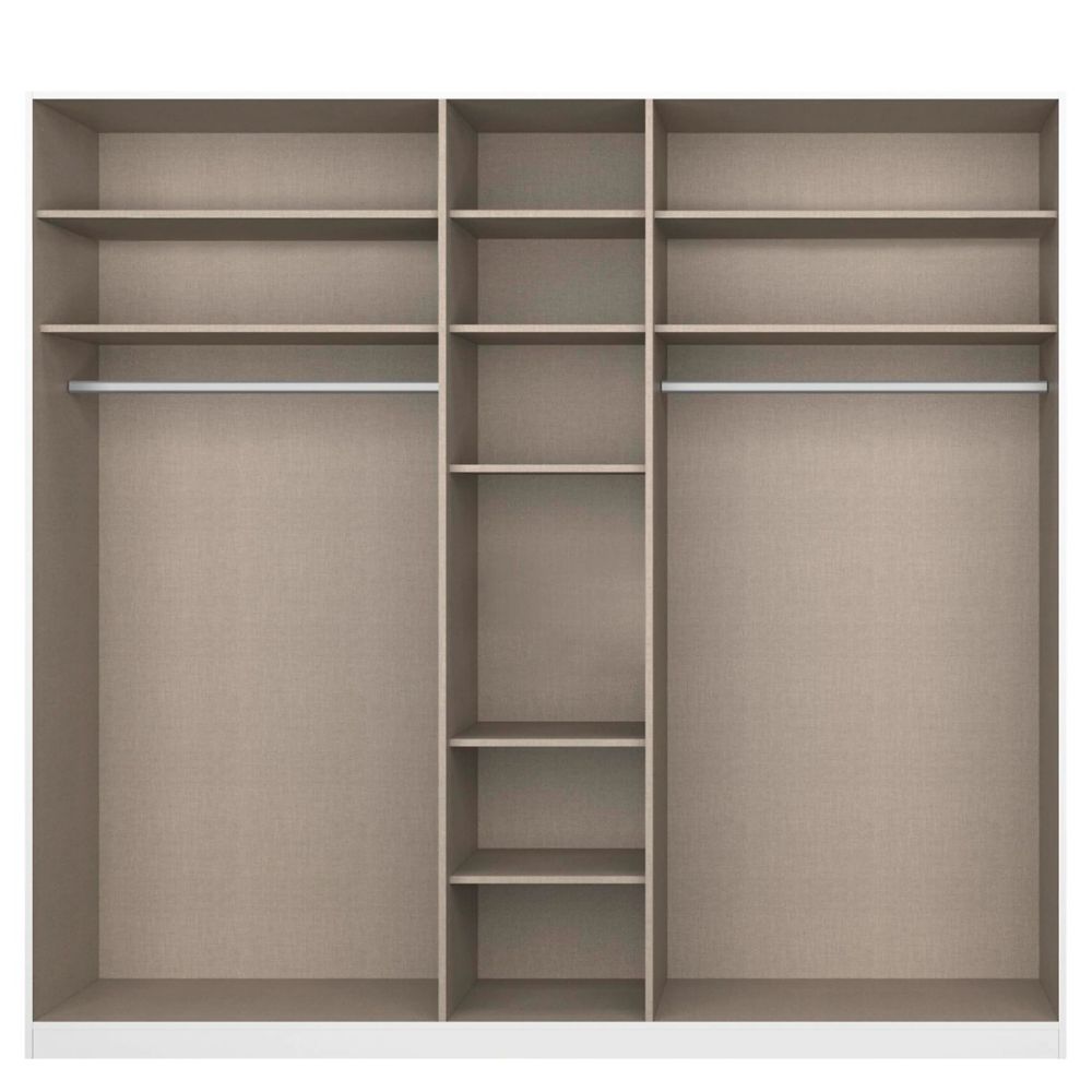 Rauch Alabama Metallic Grey 5 Door Hinged Wardrobe