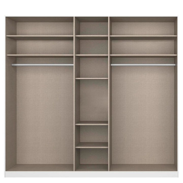 Rauch Alabama Metallic Grey 5 Door Hinged Wardrobe