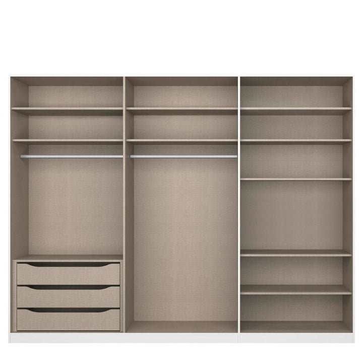 Rauch Alabama Alpine White 6 Door Hinged Wardrobe