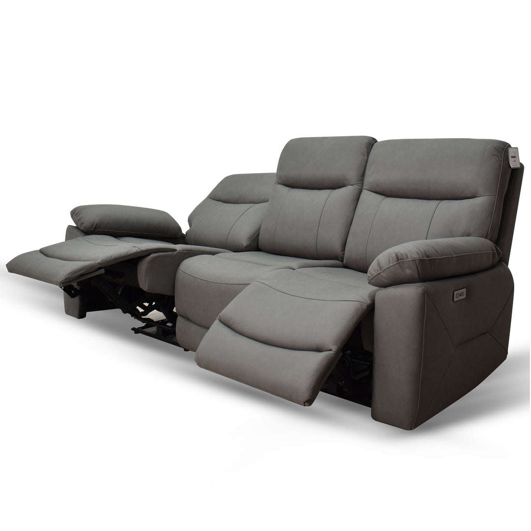 Vancouver 3 Seater Electric Recliner Sofa - Dolphin