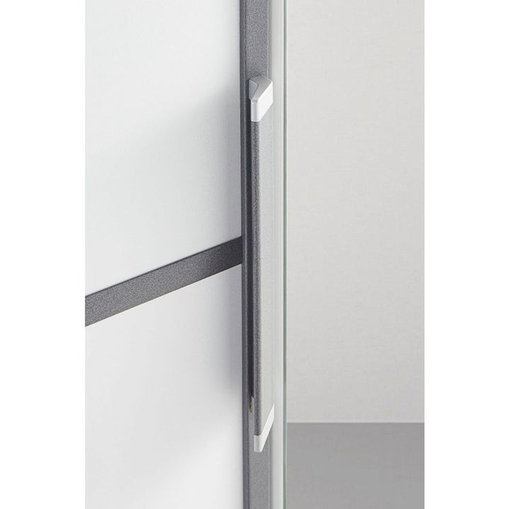 Rauch Essensa White Glass Front Combi Hinged Door Wardrobe