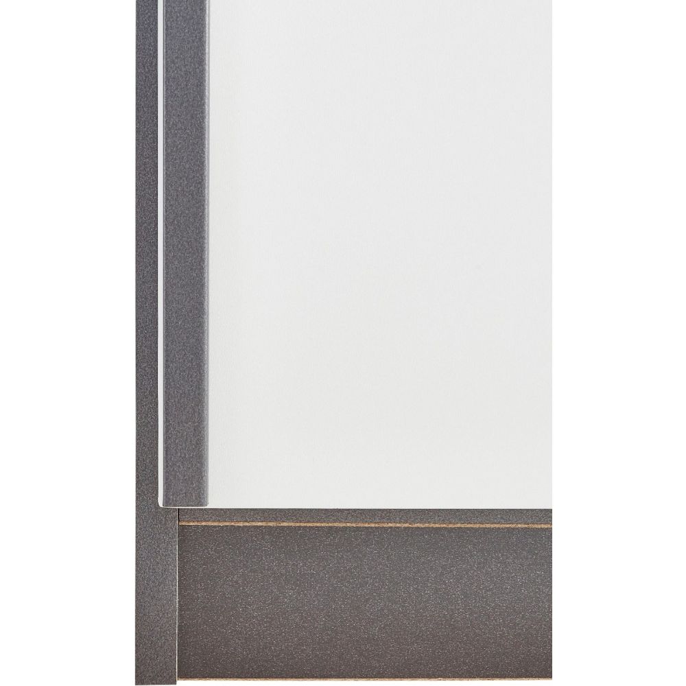 Rauch Essensa White Glass Front Combi Hinged Door Wardrobe
