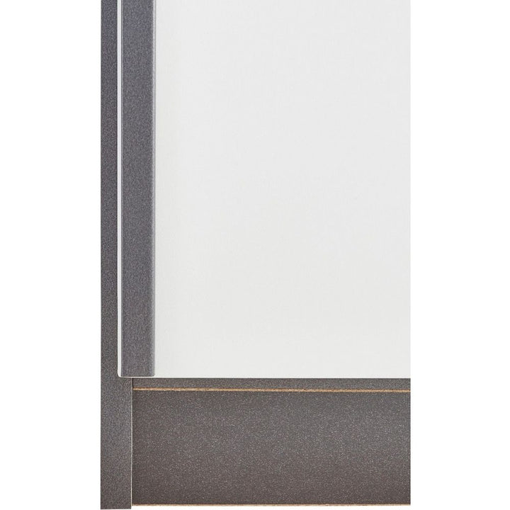 Rauch Essensa White Glass Front Combi Hinged Door Wardrobe