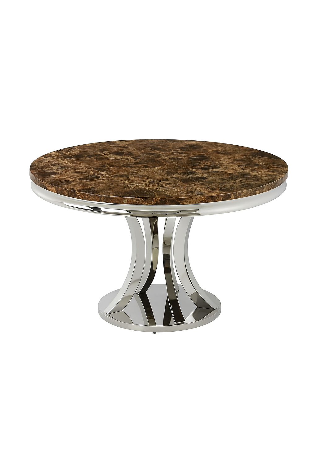 Mitzi Round Light Grey Marble Top Dining Table