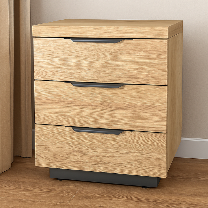 Fusion 3 Drawer Bedside Table