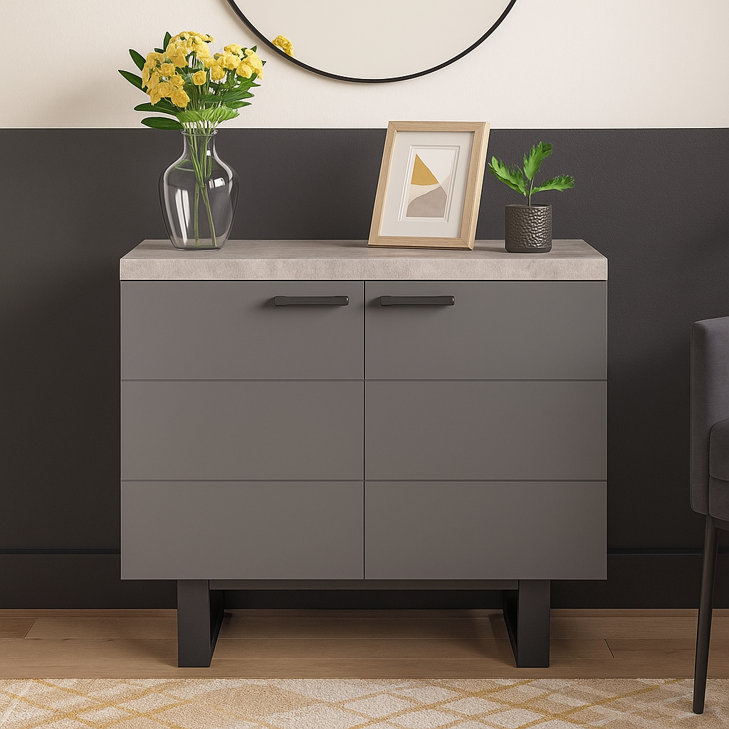 Fusion Small Sideboard - Stone Effect