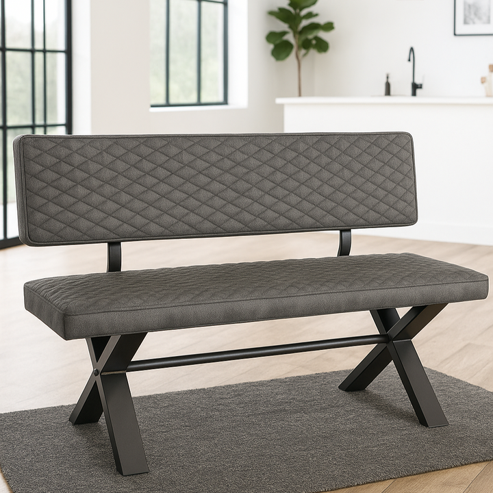 Fusion Upholstered Bench With Back 140