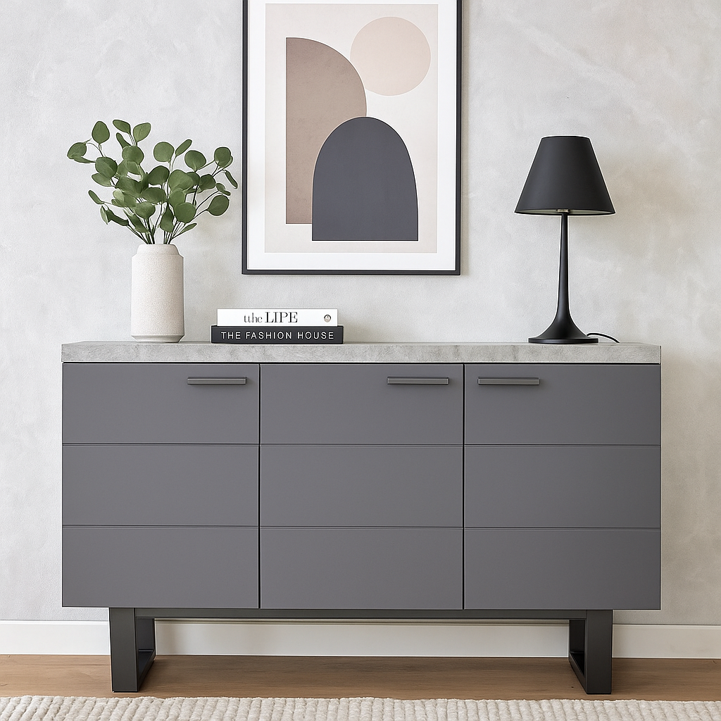Fusion Large Sideboard - Stone Effect