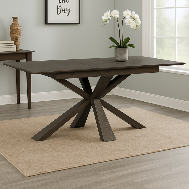 Stamford 160 Extending Dining Table With Wooden Base