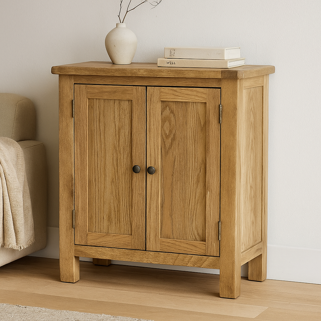 Portland 2 Door Cabinet-oak