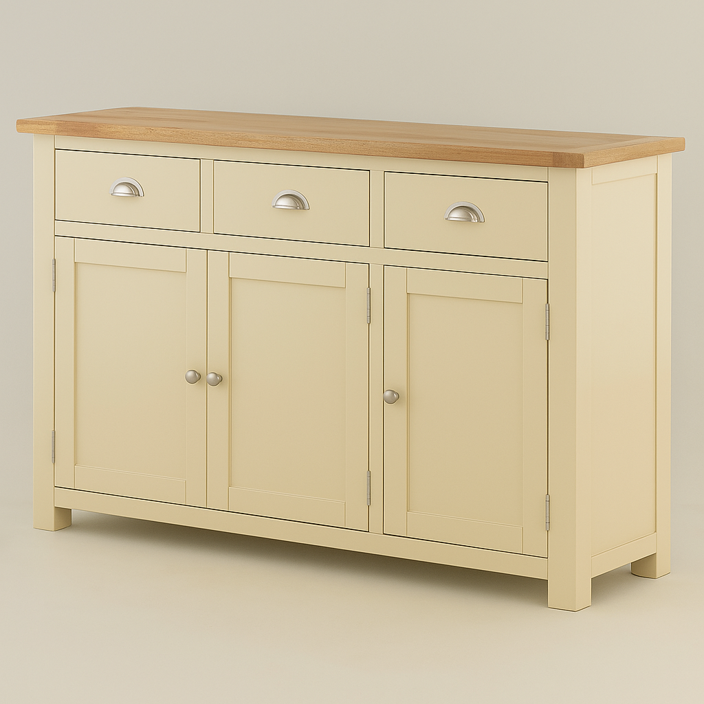 Portland 3 Door Sideboard-stone