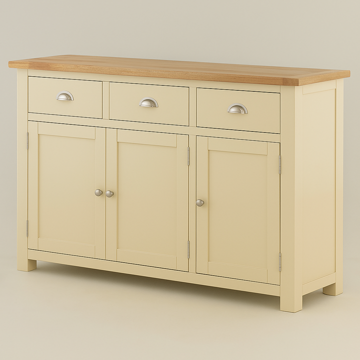 Portland 3 Door Sideboard-stone