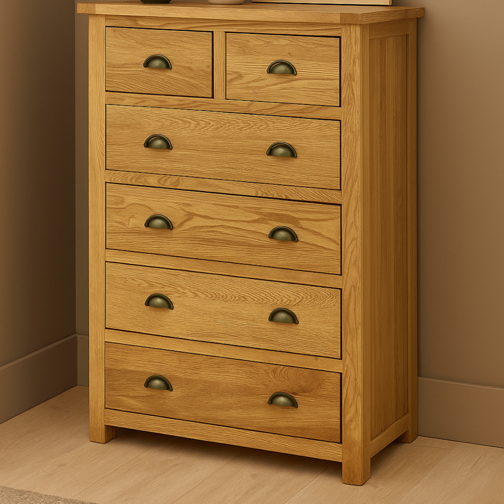 Portland 2 over 4 Chest-oak