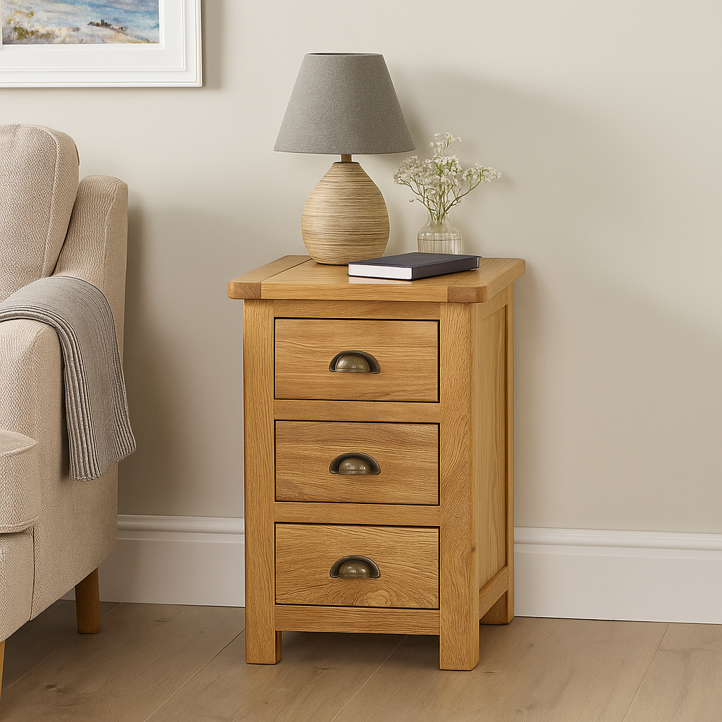 Portland Bedside Cabinet-oak