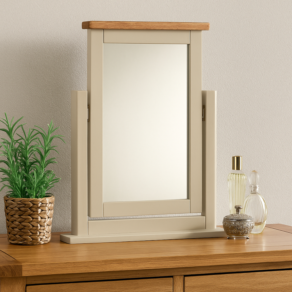 Portland Dressing Table Mirror-stone