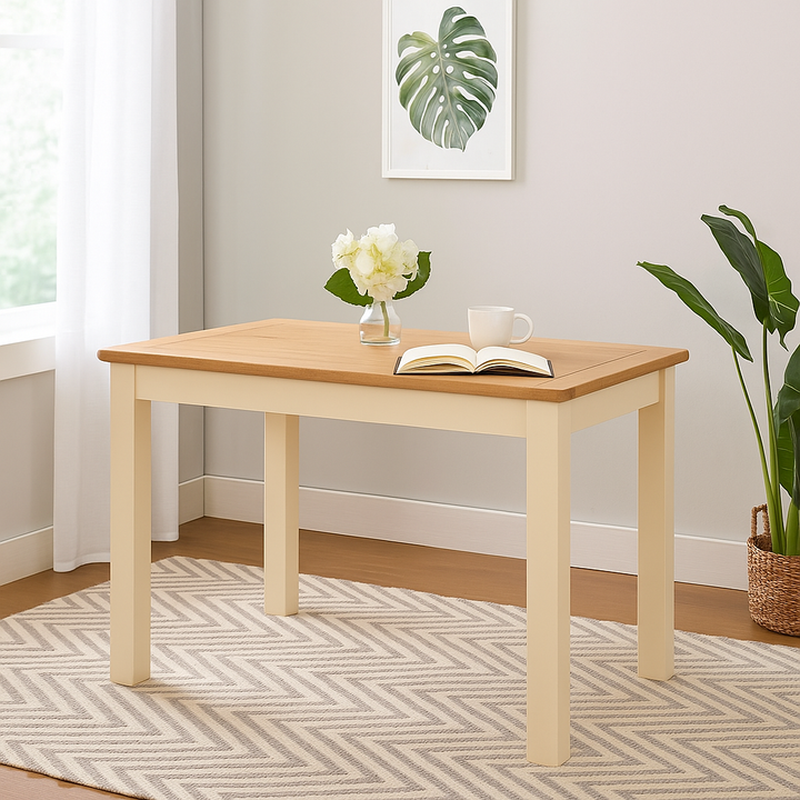 Portland Fixed Dining Table-stone