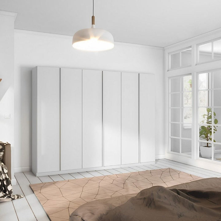 Rauch Monostar White 6 Door Hinged Wardrobe W271CM