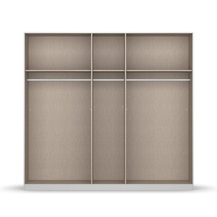 Rauch Monostar Metallic Grey 5 Door Hinged Wardrobe W226CM