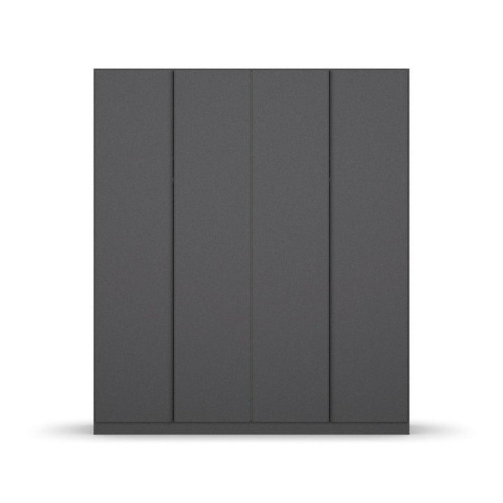 Rauch Monostar Metallic Grey 4 Door Hinged Wardrobe W181CM
