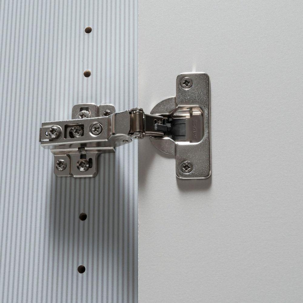 Hobart Hinged Door Wardrobe with Champagne Glass Front