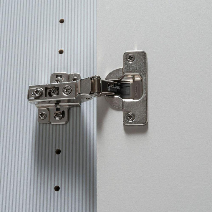 Hobart Hinged Door Wardrobe with Champagne Glass Front