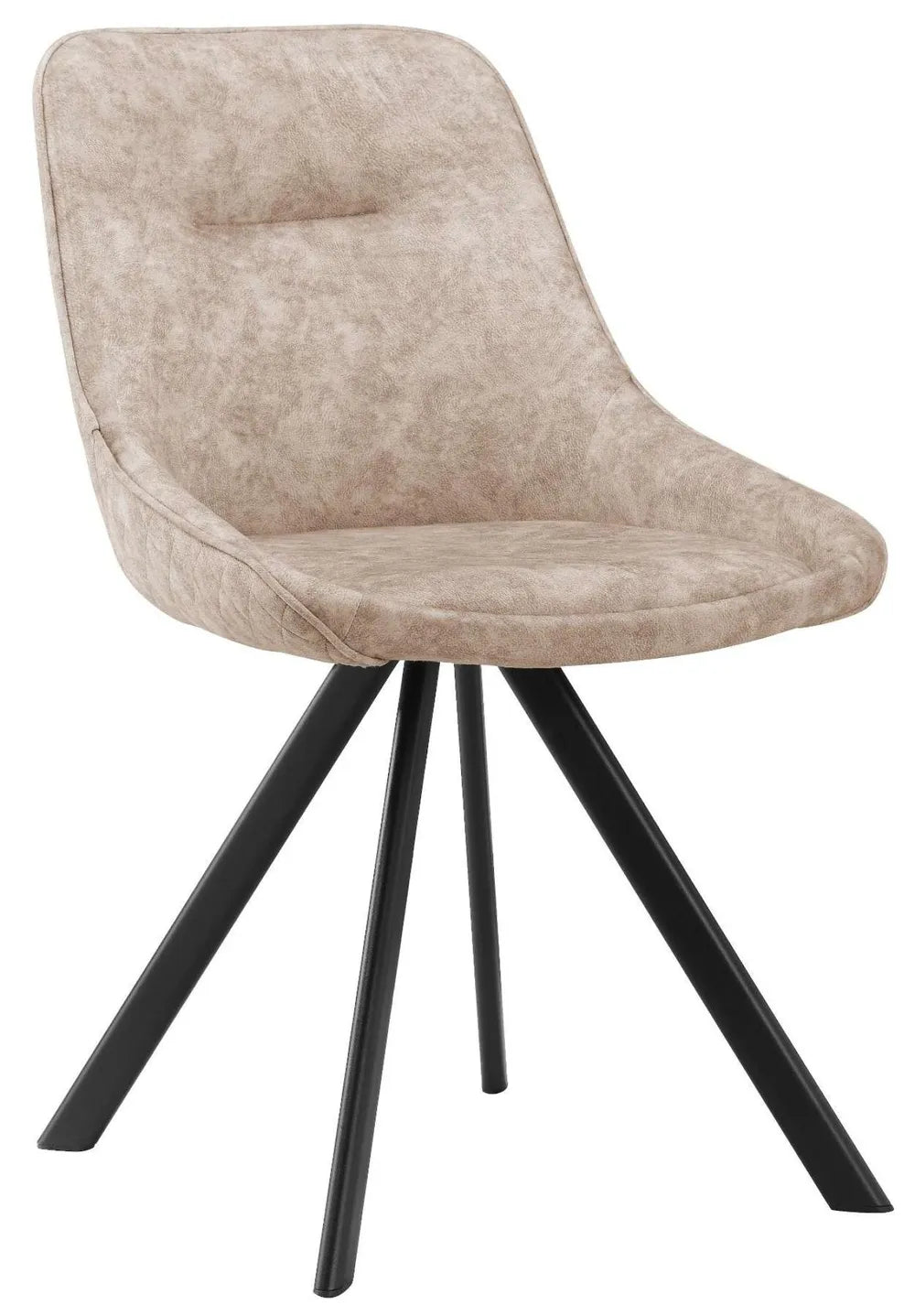 Set of 2 Chicago Taupe Fabric Dining Chair