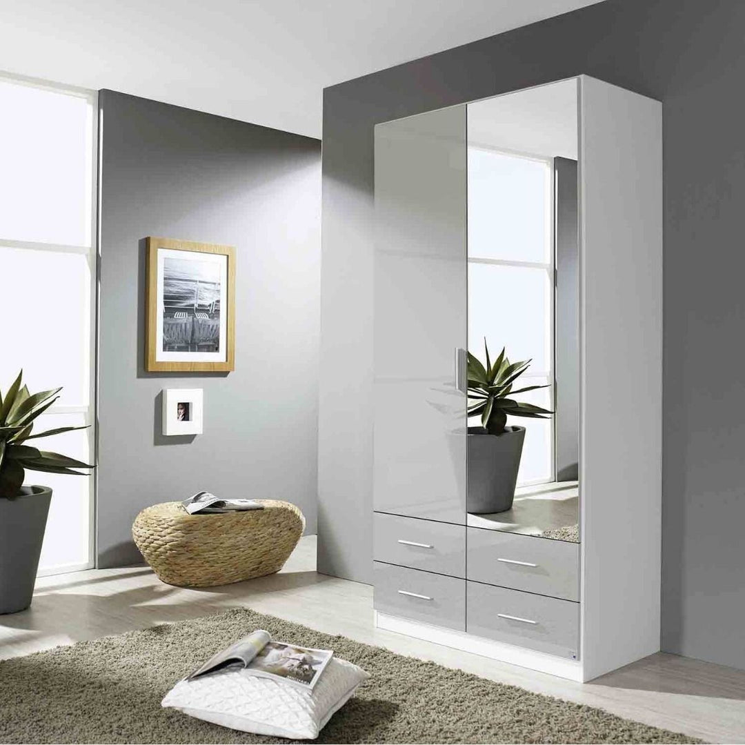 Atlanta 2 Door Hinged Combi Wardrobe