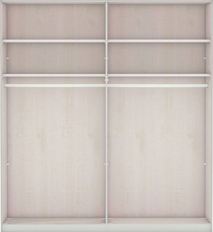 Kacey Glass & Mirror Front Sliding Door Wardrobe