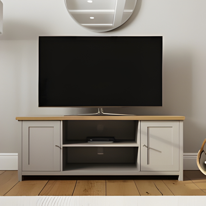LANCASTER LARGE TV CABINET GREY