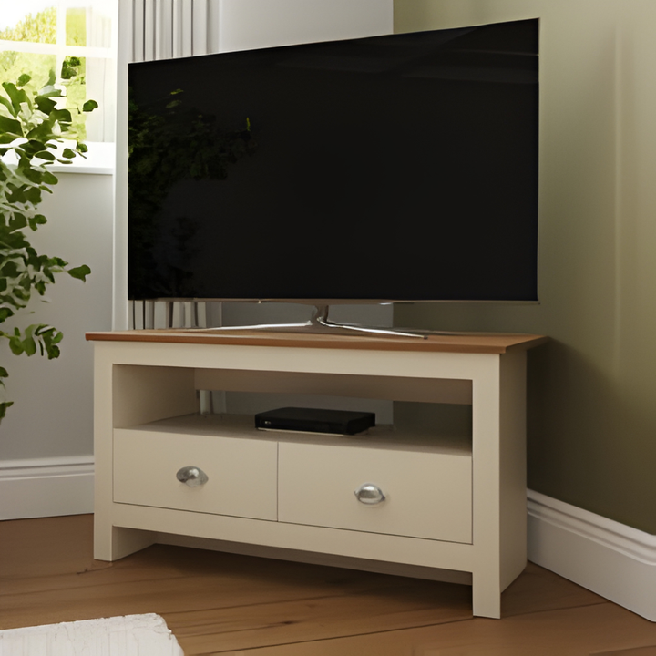 LANCASTER CORNER TV UNIT CREAM