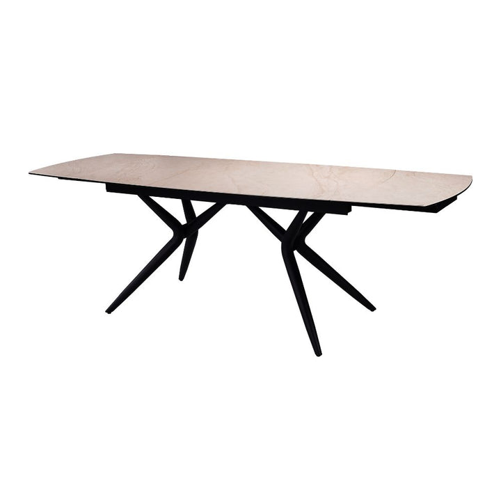 Euphoria Italian ceramic table in matte grey