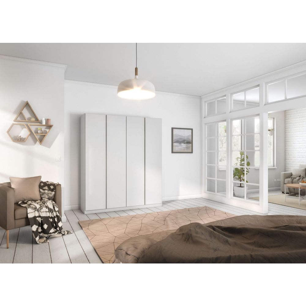 Rauch Monostar Alpine White 4 Door Hinged Wardrobe W181CM