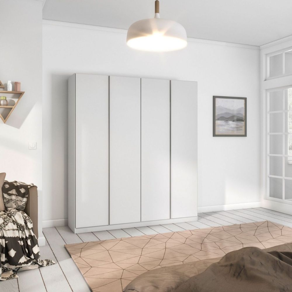 Rauch Monostar Alpine White 4 Door Hinged Wardrobe W181CM