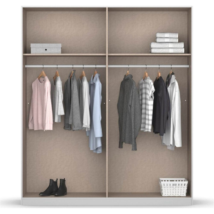 Rauch Monostar Silk Grey 4 Door Hinged Wardrobe W181CM