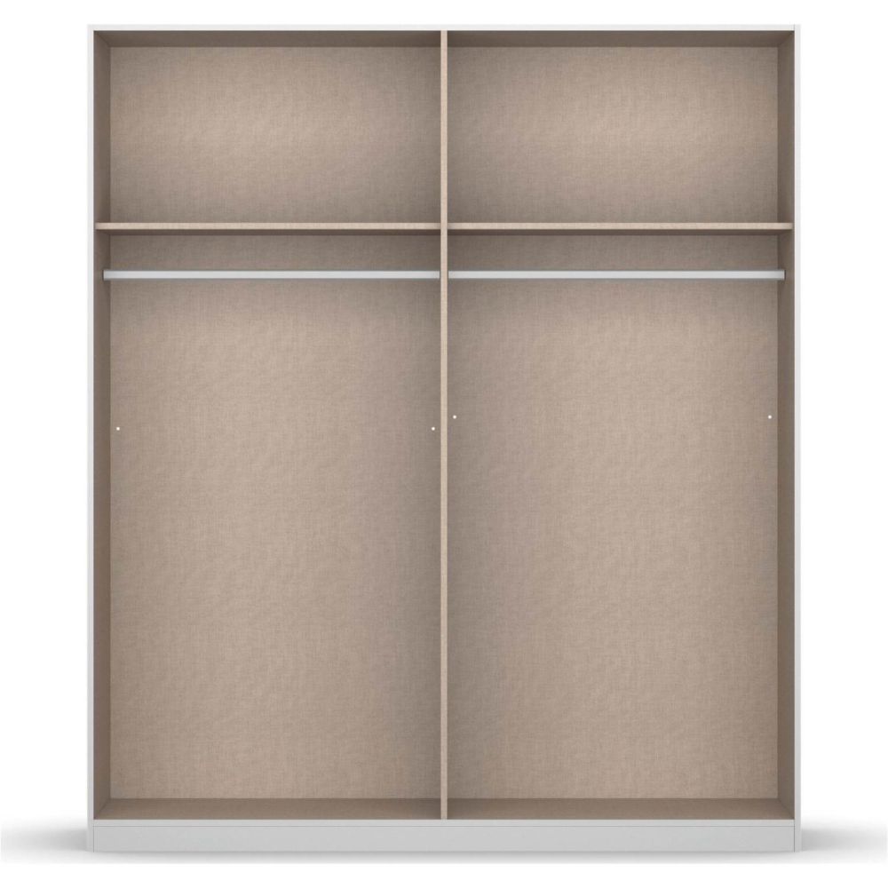 Rauch Monostar Metallic Grey 4 Door Hinged Wardrobe W181CM