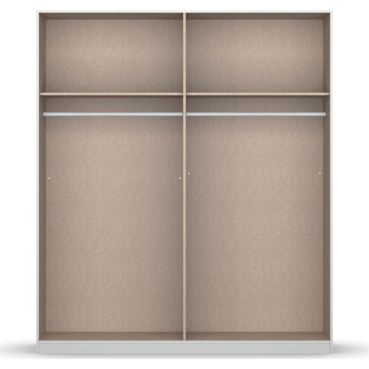Rauch Monostar Metallic Grey 4 Door Hinged Wardrobe W181CM