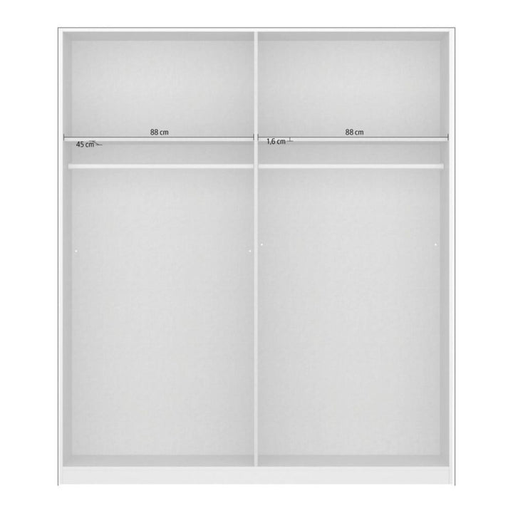 Rauch Monostar Alpine White 4 Door Hinged Wardrobe W181CM