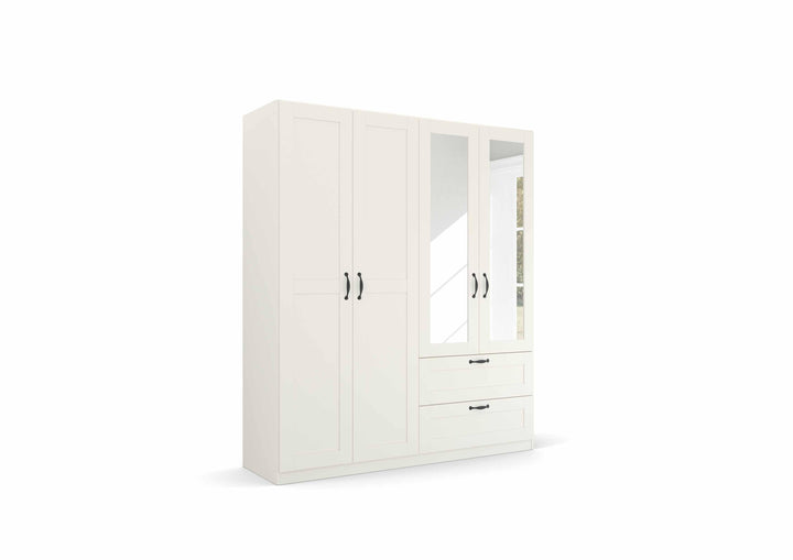 Rauch Cottage 4 Door Combi Wardrobe with Mirror