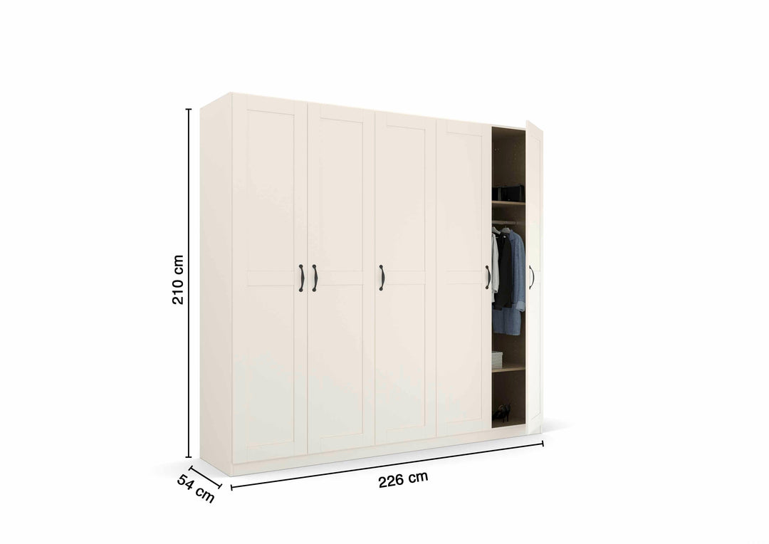 Rauch Cottage 5 Door Hinged Wardrobe